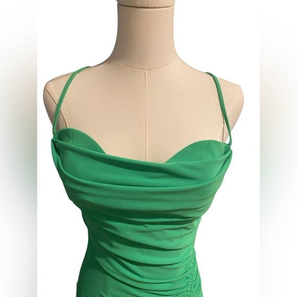 Zara Vibrant Green Midi Dress - Picture 8 of 8